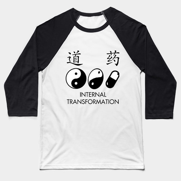 Daoism Way Medicine Internal Transformation Baseball T-Shirt by neememes